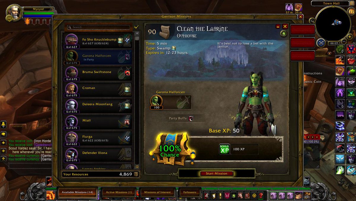 Kirq123's tweet photo. Finally! Garona, clean the latrine, please! #Garona #Garrison #Mission #Warcraft http://t.co/zKPgDMBuwJ