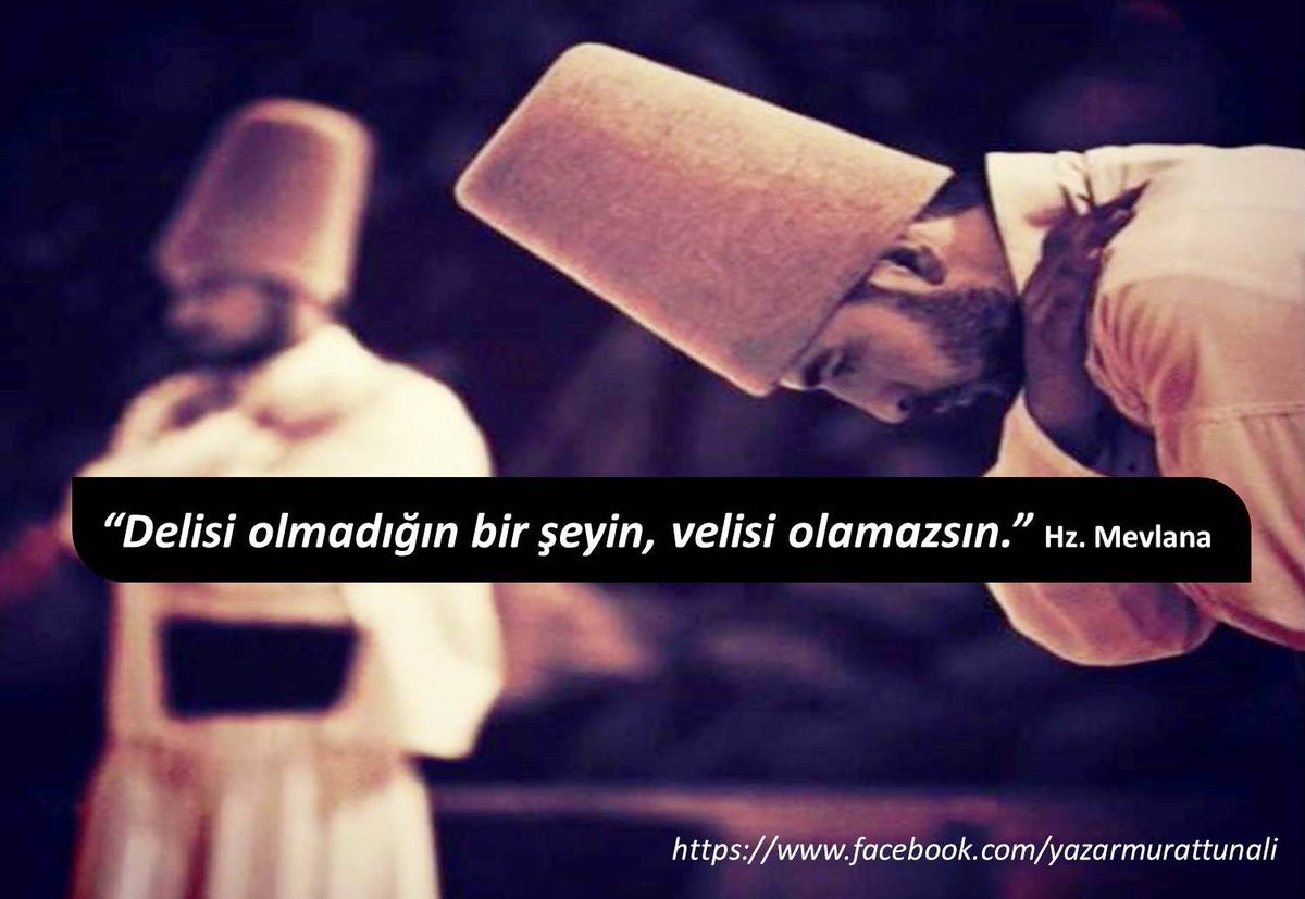 "Delisi olmadığın bir şeyin velisi olamazsın."...Hz.Mevlana