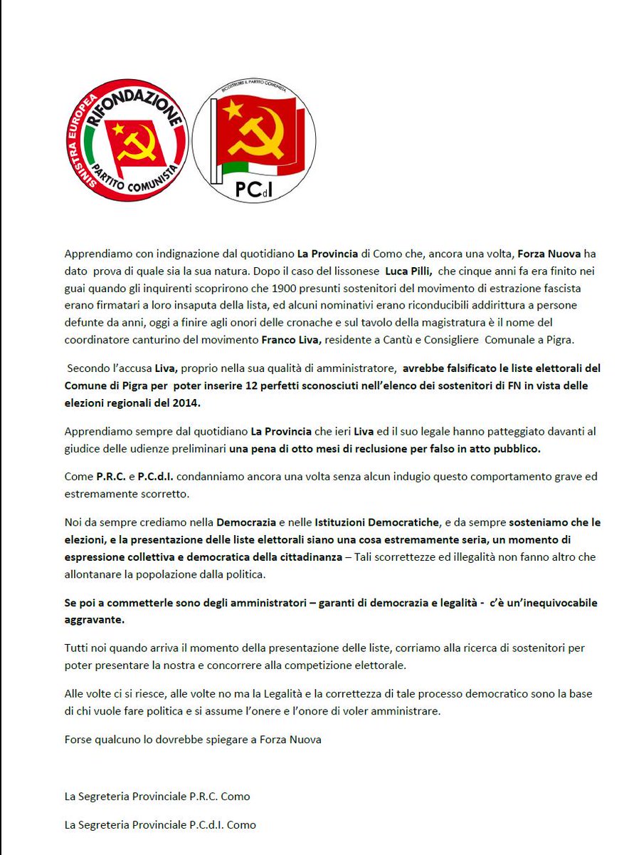 Fabrizio_Baggi's tweet photo. http://t.co/LiGyJLp8dU
#PrcComo #PCdIComo @andrea_cazzato http://t.co/dPMpfbyoue