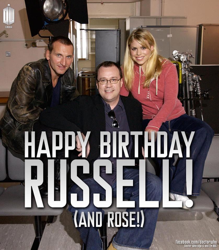 And Happy Birthday, Russell T Davies! The former showrunner is 52 today! 