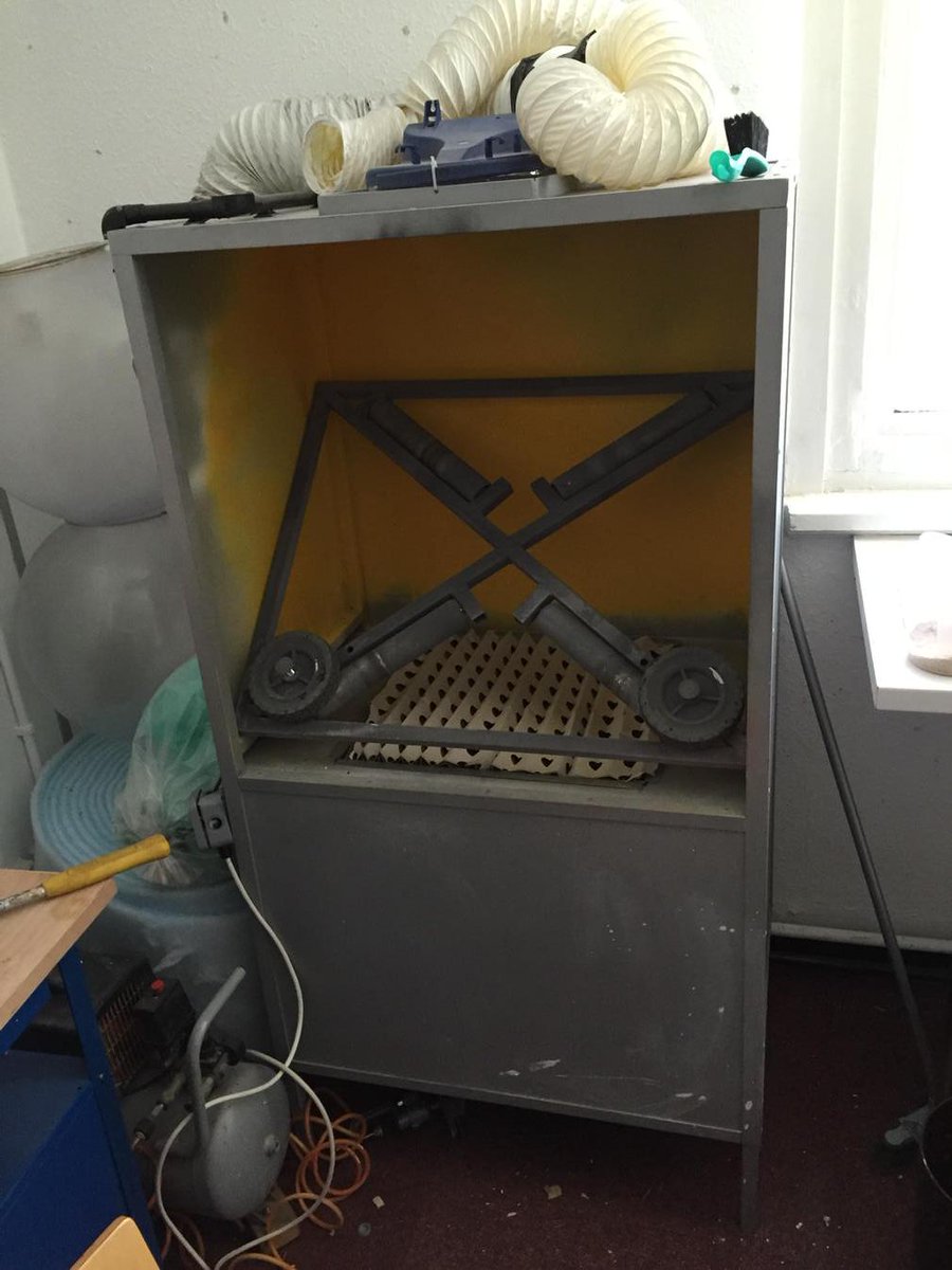 Anyone need a spray booth? For sale now from the great Curated Place clear out! <a href="/CastlefieldGall/">Castlefield Gallery</a>