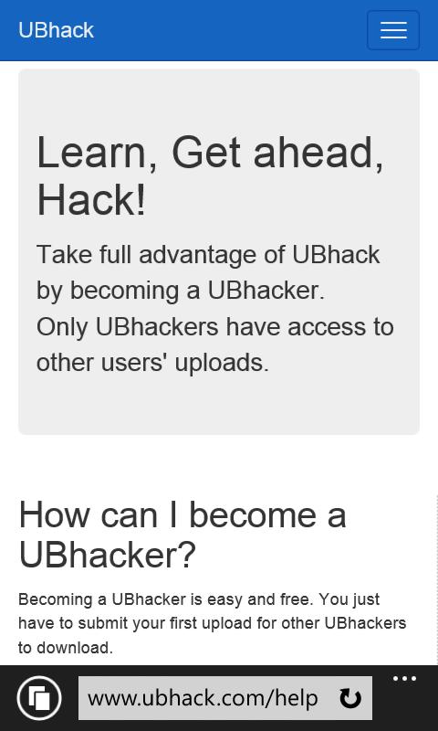 UBhackBW's tweet image. We have updated our layouts to support our users with smartphones and tablets. Keep hacking! #ub #mobile