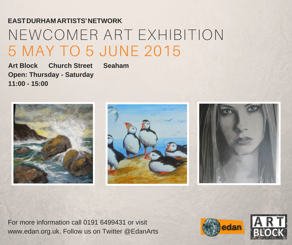EdanArts's tweet photo. Starting next week! The new exhibition @ArtBlockSeaham! http://t.co/HK1bsPFxg7