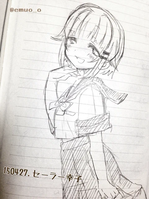 幸子にセーラー服を着せてみる 