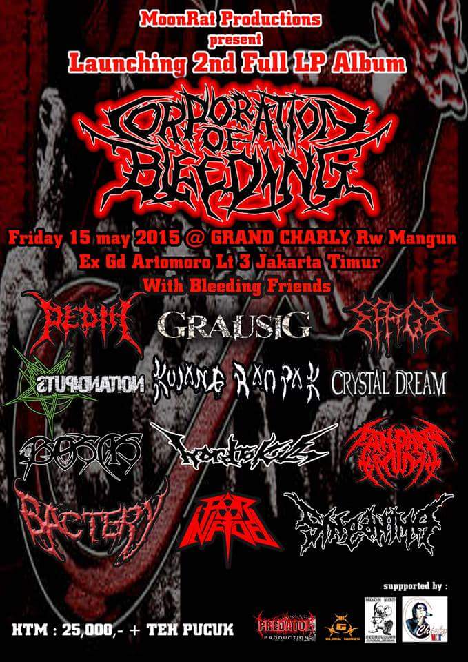 Launching Album ke 2. C.O.B (Beautiful Death), Jumat 15 Mei 2015 di GrandCharly Rawamangun