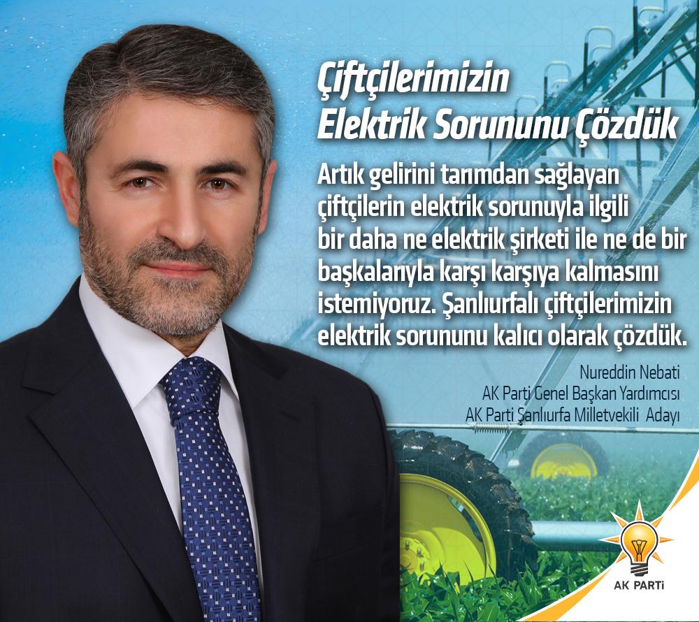 NureddinNebati's tweet photo. Çiftçilerimizin elektrik sorununu çözdük. http://t.co/zFUsNDbT1S