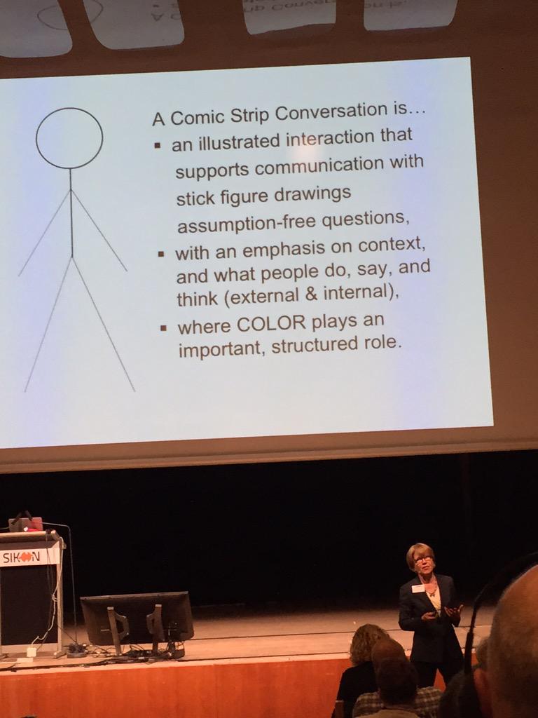 Larsinthecloud's tweet photo. #carolgray definition of #ComicstripConversation at #sikon15 http://t.co/UilxX2Ax1K
