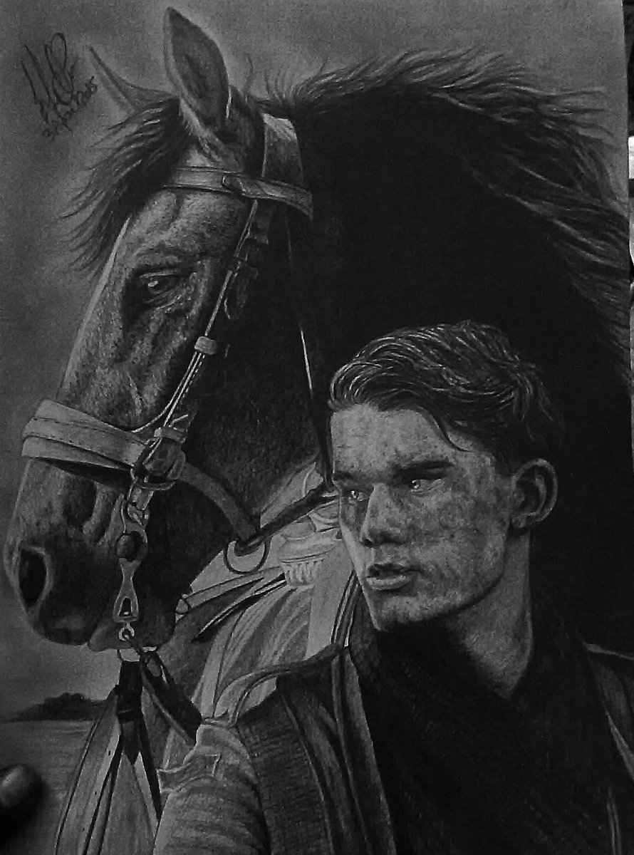 CeNaFanHLR's tweet photo. My sketch Of War Horse http://t.co/x3b4QxJZOI