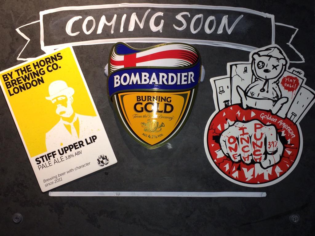 BacchusOfficial's tweet image. We've got some great ales coming in for our Beer Festival. #hopcircle  #thehornbrewingco #bombadier #goldenamerican