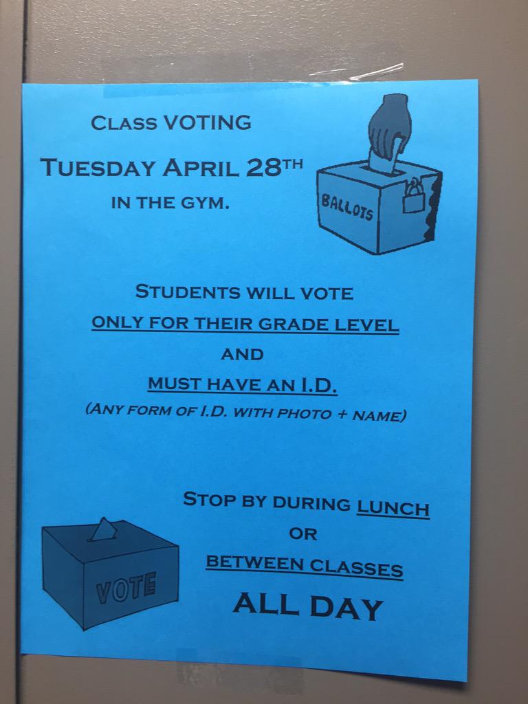 DPHS2016's tweet photo. CLASS ELECTIONS INFO!! http://t.co/7wY1gmdL3H