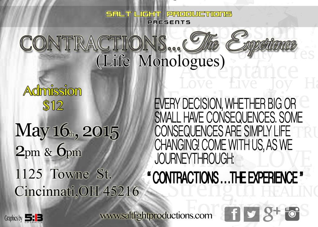 Saltlightpro's tweet photo. 11 different men &amp; women share their stories .You don't want to miss."Contractions The Experience"(Life Monologues). http://t.co/iMVFVPwRBy