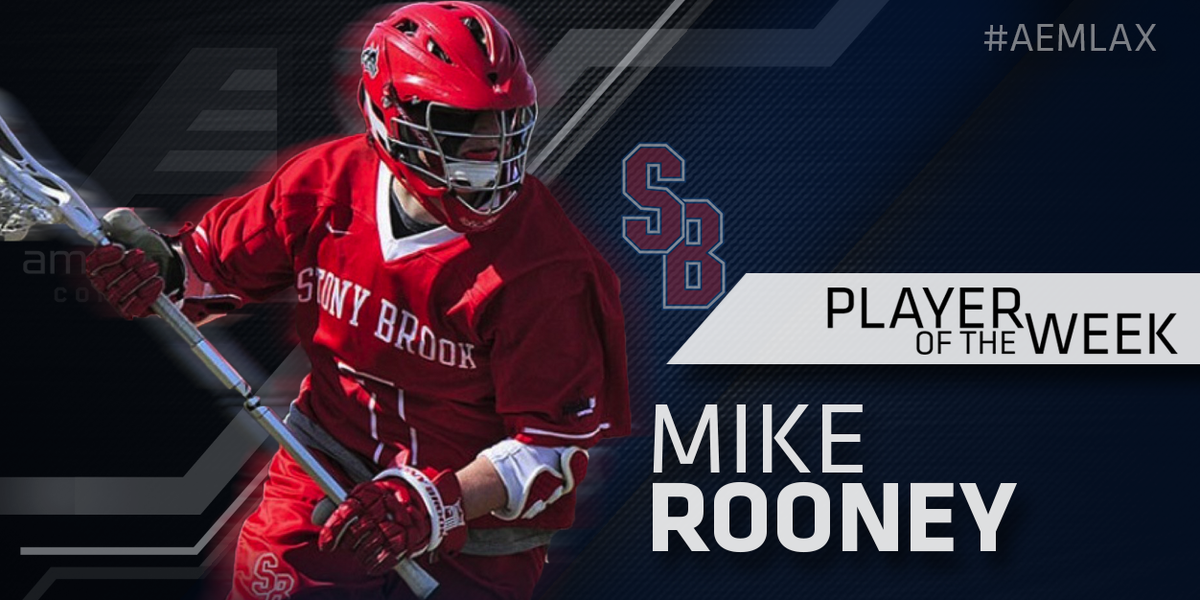 AmericaEast's tweet photo. MLAX: @StonyBrookMLax’s Mike Rooney named #AEMLAX Player of the Week http://t.co/W52bBtq3h0