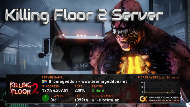 BroGeddon's tweet photo. Our Killing Floor 2 is now online! Enjoy, Bros! #KillingFloor2 #Bromageddon #Gaming #GamingCommunity #KF2 #Tripwire http://t.co/sDD52Er1xx