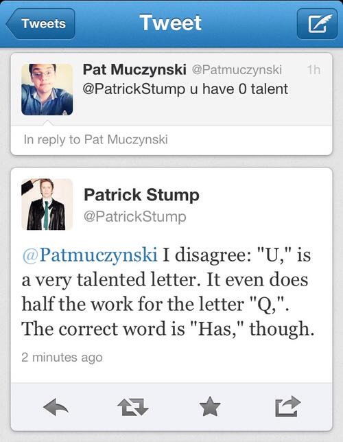 Happy birthday to the wonderful patrick stump!! 