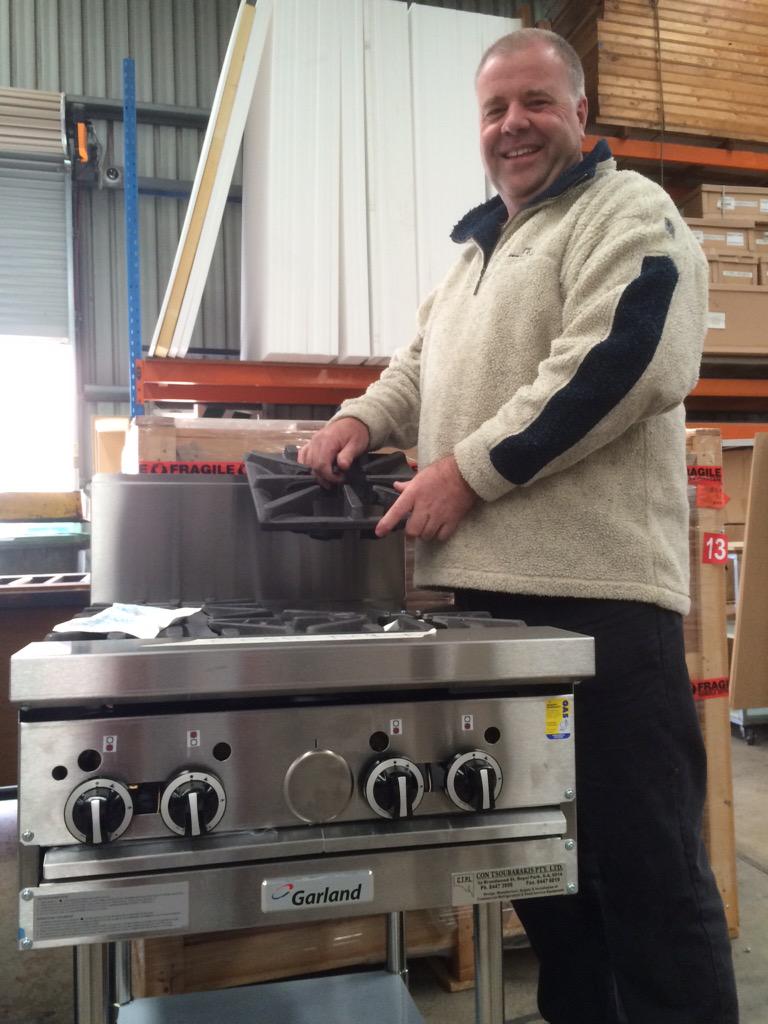 sfield43248407's tweet photo. Garland Tough#  "BIG TONY" inspecting  his new Garland chargrill grill. Built like a tank.. performs like a dream. http://t.co/eqBY7tTXtt