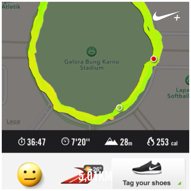 I'm back #2RU #JPCCRunner I just ran 5,01 km @ a 7'20''/km pace with Nike+. go.nike.com/0749e8vp #nikeplus