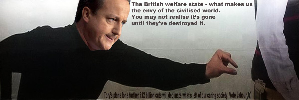 Tory billboard should read .. #Labour #uksatire #GE2015 #funnyimages #SNP #NHS #wato #Marr #LivingWage @maxalbedo