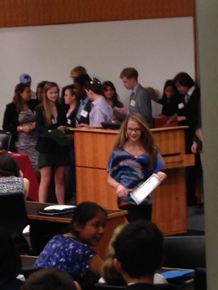 HmsMiddle's tweet photo. Congrats to our Model UN delegates.  Pictured is M. Jacobs receiving a certificate. http://t.co/qSy6Dc7oiC