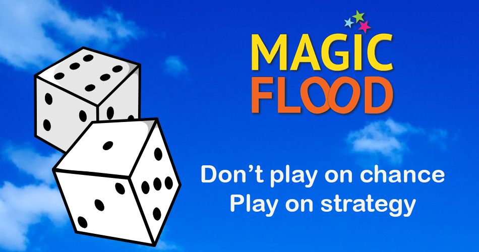 magicflood's tweet image. Don&apos;t play on chance.  Play on strategy.  #gamedev #iosgamedev #indiegamedev