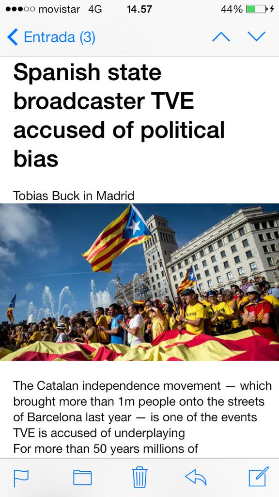 1000_Raons's tweet photo. El @FinancialTimes acusa els noticiaris de TVE d'instrument propagandístic contra Catalunya.

http://t.co/uGZQ1eZPJk http://t.co/RWodm4ity2