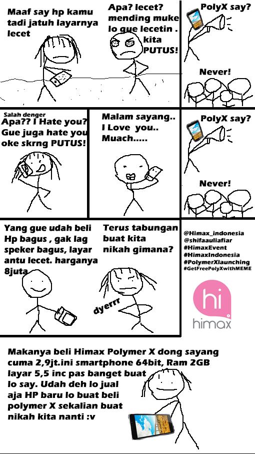 shifaauliafiar's tweet photo. @Himax_Indonesia Putus!!!
#HimaxIndonesia #PolymerXLaunching #GetFreePolyXwithMEME #HimaxEvent http://t.co/NcrXC5yRxt