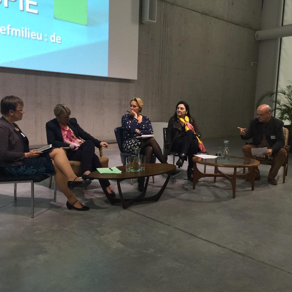 McMarghem's tweet photo. Table ronde avec @celinefremault et @JokeSchauvliege pour les 20 ans de #CCPIE http://t.co/kkiPDTIX7h