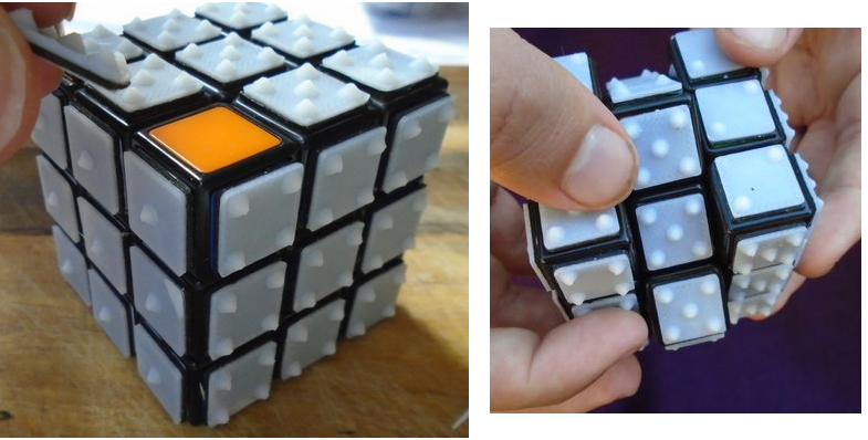 3DPrintGirl's tweet photo. 3D Printing-Enhanced Rubik’s Cube Features Braille Numbers for the Visually Impaired http://t.co/V6wBoam7R1 http://t.co/vu2eVjpEvs