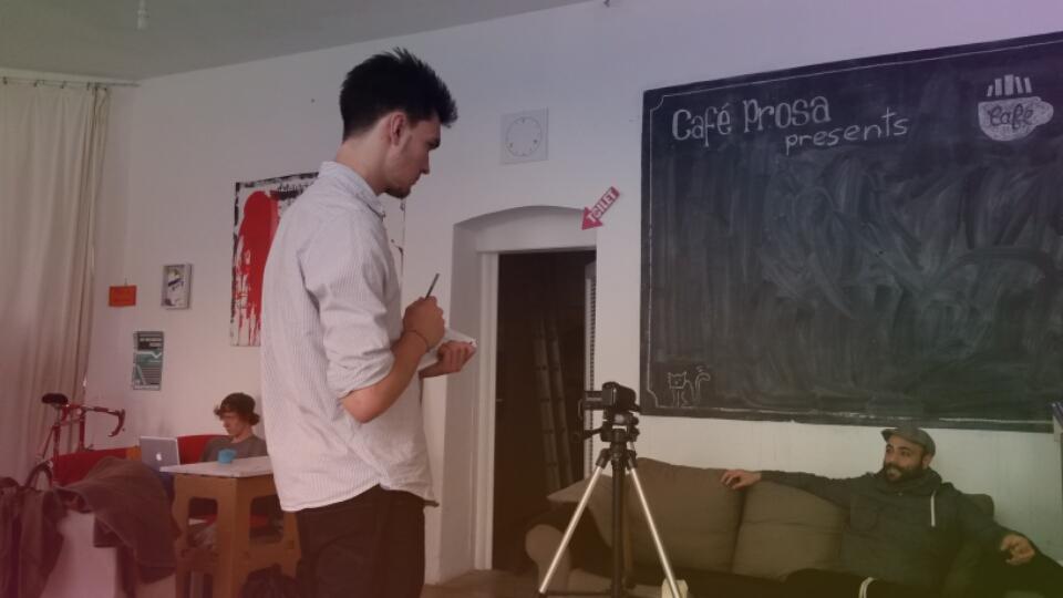 MannCpt's tweet photo. Interview at #CafeProsa with Sina, founder of #Prosa - Project school for all! #wien @P_Gruell @fabiano2o http://t.co/TJvsQEDPH3