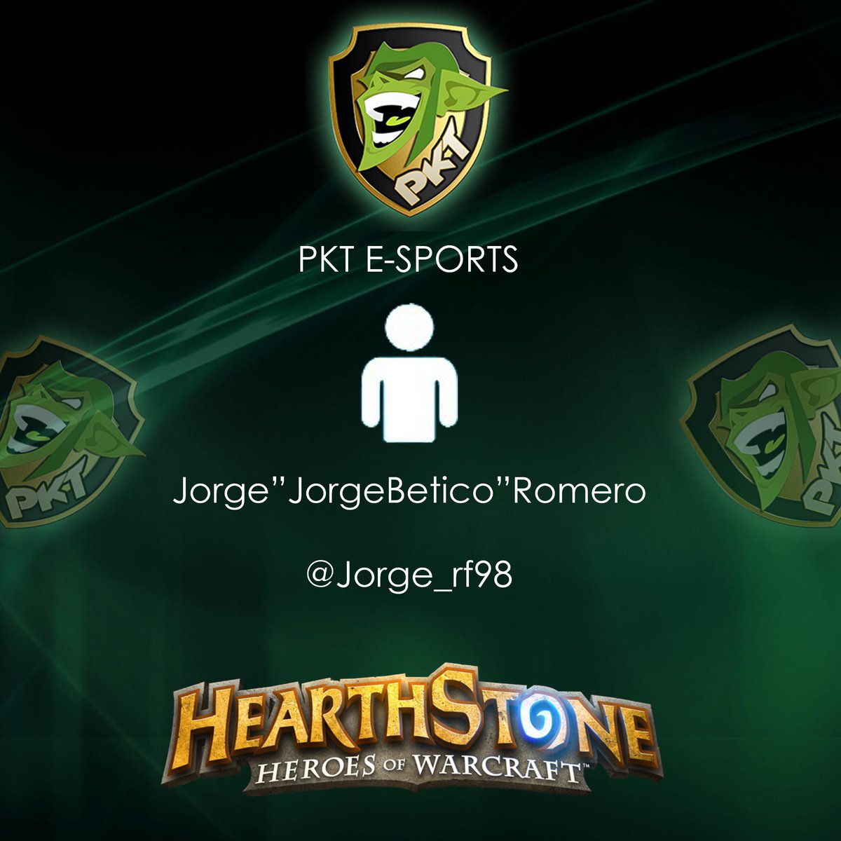 GoblinWarriors's tweet photo. Presentamos nuevo jugador de HS leyenda @jorge_rf98. Bienvenido a la Tarberna Campeón! http://t.co/v2YkXBidaS