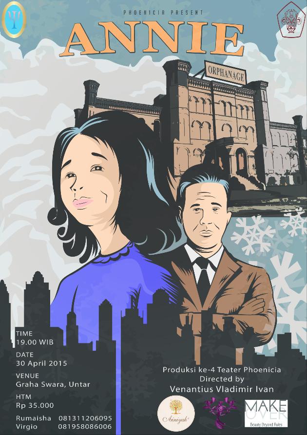 PHONIAPsiUntar's tweet photo. 30 April '15 - 19.00 I "ANNIE" by @PHONIAPsiUntar I Graha Swara, UNTAR I - IDR 35k - (081311206095) @InfoTeater http://t.co/LziaD5Dax1