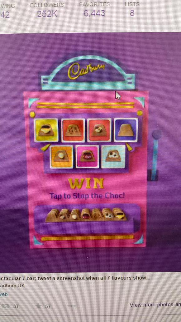 beccasmith1986's tweet photo. @CadburyUK all 7 flavours!! #freetheJoy http://t.co/ArutkHNkea