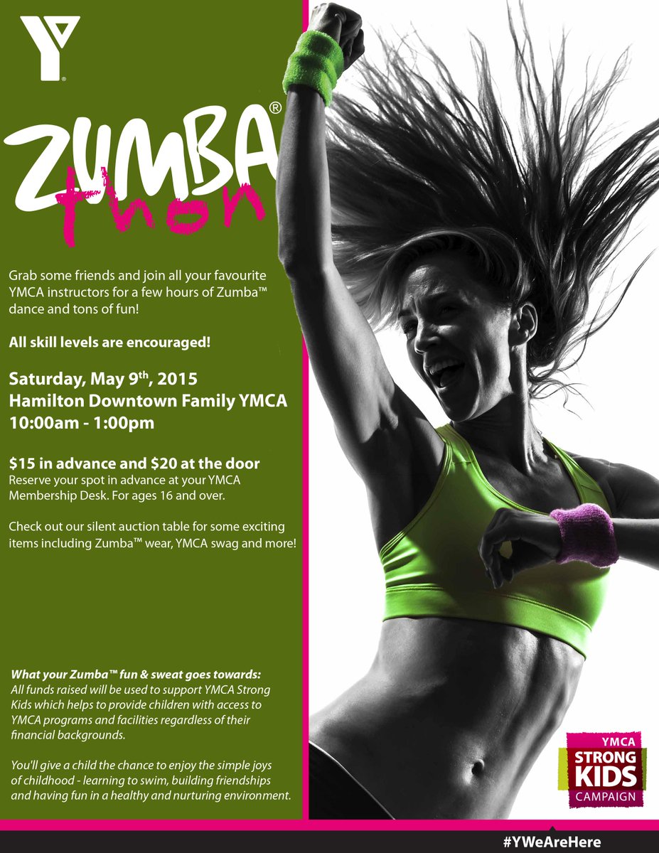 We'd love to see you at our May 9 Zumbathon in support of <a href="/YMCAStrongKids/">YMCA Strong Kids</a> #HamOnt