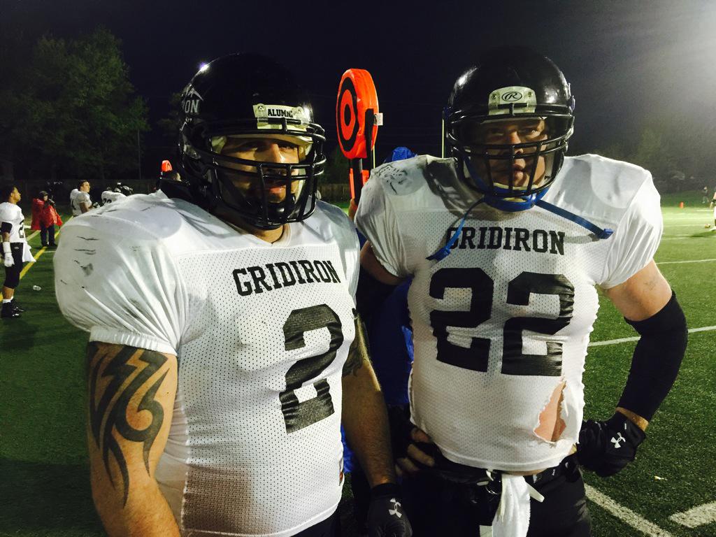 EvilSeanD's tweet photo. 18 years ago we thought we had played our last game. Billy and I still got it. Look pretty good to. http://t.co/6tZtRmQqly