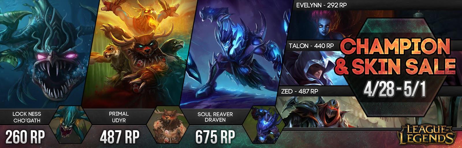 winter wonder moobeat on Twitter: "Champ & Skin Sale 4/28 - 5/1: SR