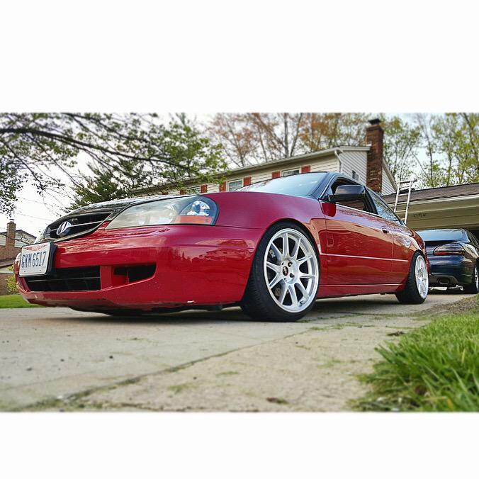 FinkeNick's tweet photo. Shit boy! She looks good! #Acura #AcuraNation #AcuraCl #6speed #wheelporn http://t.co/KnnsRKHCYw