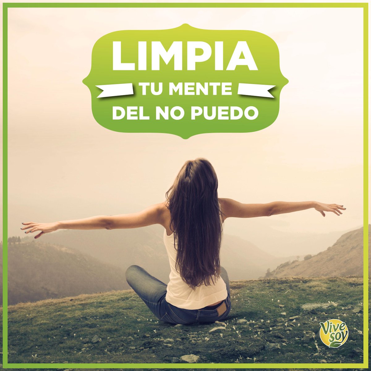 vivesoy's tweet photo. Un propósito: "Limpia tu mente del no puedo" #motivación http://t.co/cULdPNiWFs