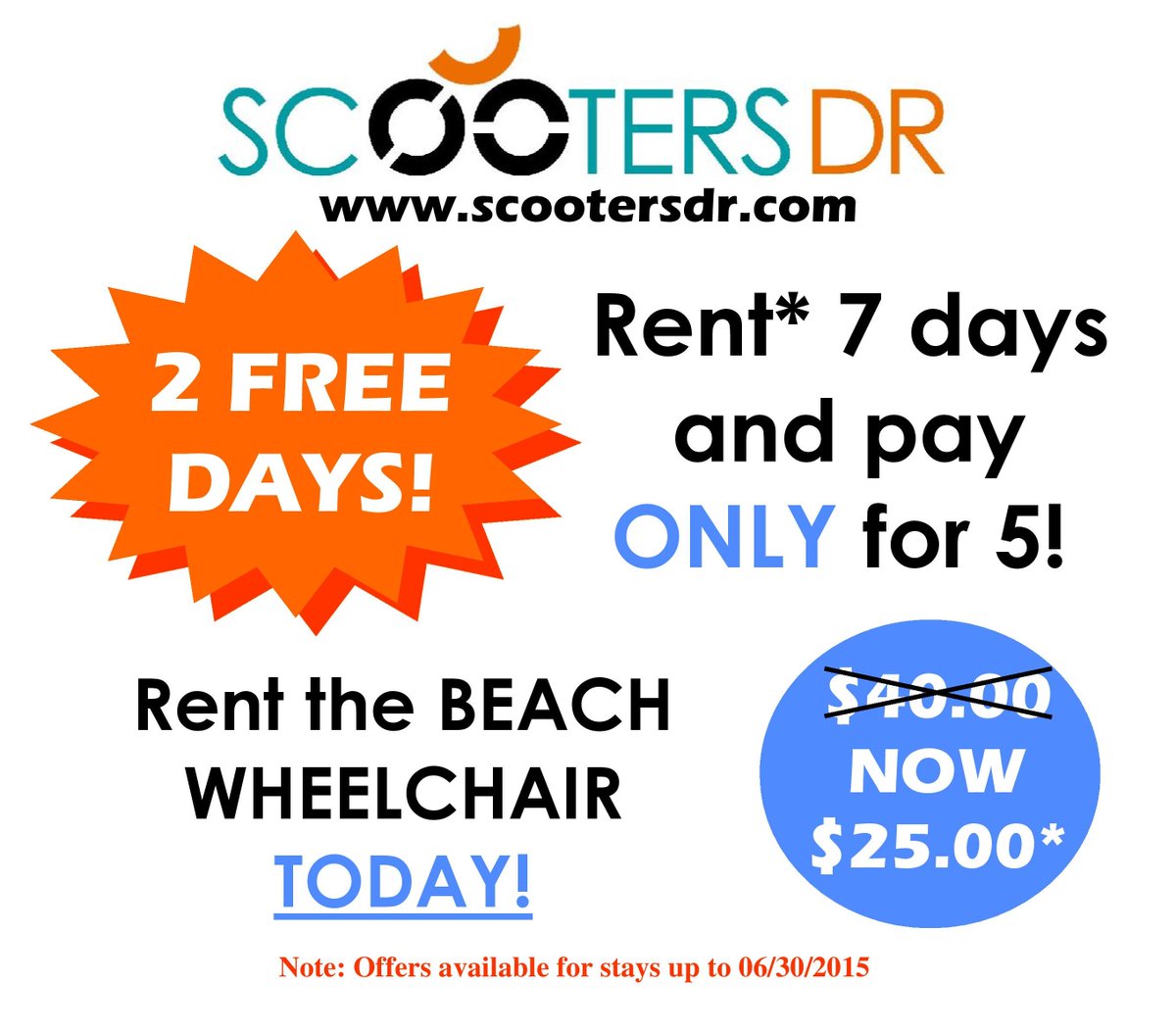 Rent your mobility device at a great price and #enjoy your #vacations to the fullest! #dominicanrepublic