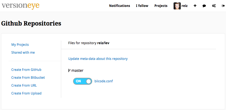 VersionEye's tweet image. Just finished integration for @biicode Now VersionEye can monitor your biicode.conf @github or @Bitbucket. #BiiCode