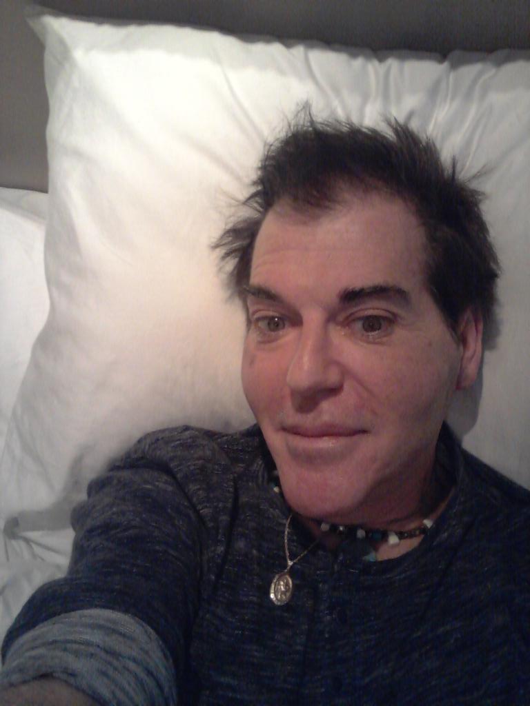 BullardRoy's tweet photo. Laying in bed took a medication I am allergic to  CRAZY! http://t.co/PtwVhrYHrP