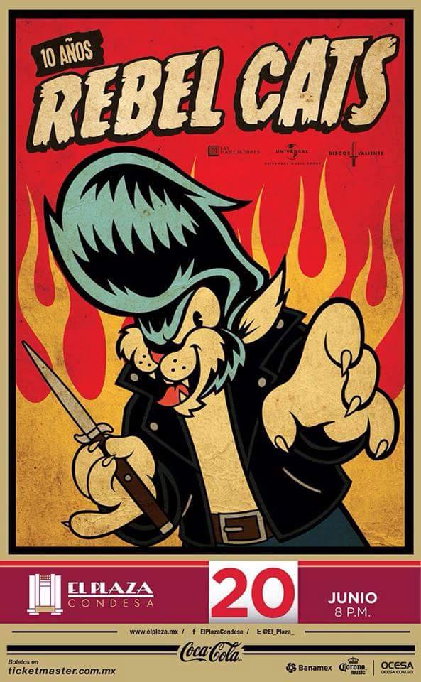 df_conciertos's tweet photo. Los diez años de los Rebel Cats! http://t.co/kecA7wWVNP