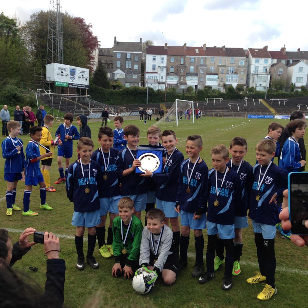 Talycopaschool's tweet photo. Well Done to our boys, 1-1 draw with St. David's in the Swansea Schools Cup Final. Great Game #sharecup http://t.co/rHGUlXmSsB