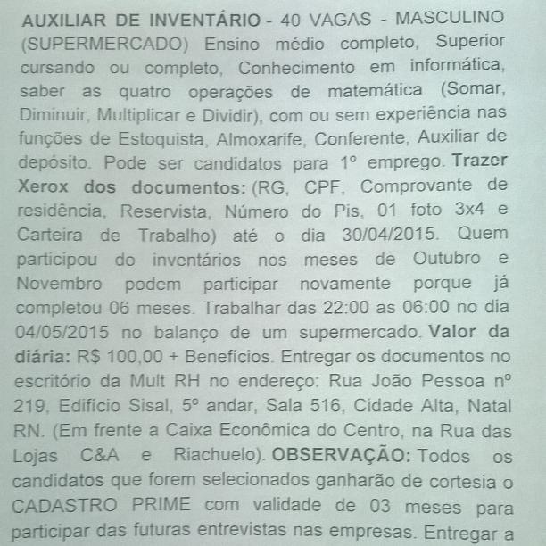 RHMult's tweet image. 40 vagas para Auxiliar de inventário. Acesse: (multrh.com.br).