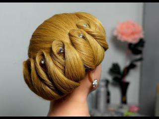 Вечерняя прическа на длинные волосы life-hairstyles.ru/dlya_devochek/… #Прически #Длядевочек