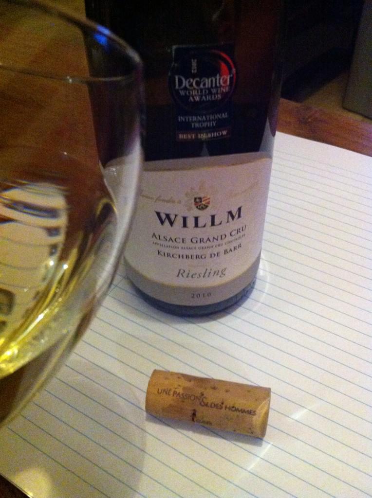 Beautiful <a href="/AlsaceWines/">AlsaceWines</a> #Riesling #AlsaceGrandCru rounded, stone fruits, sweet spice &amp; honey notes on finish. Elegant