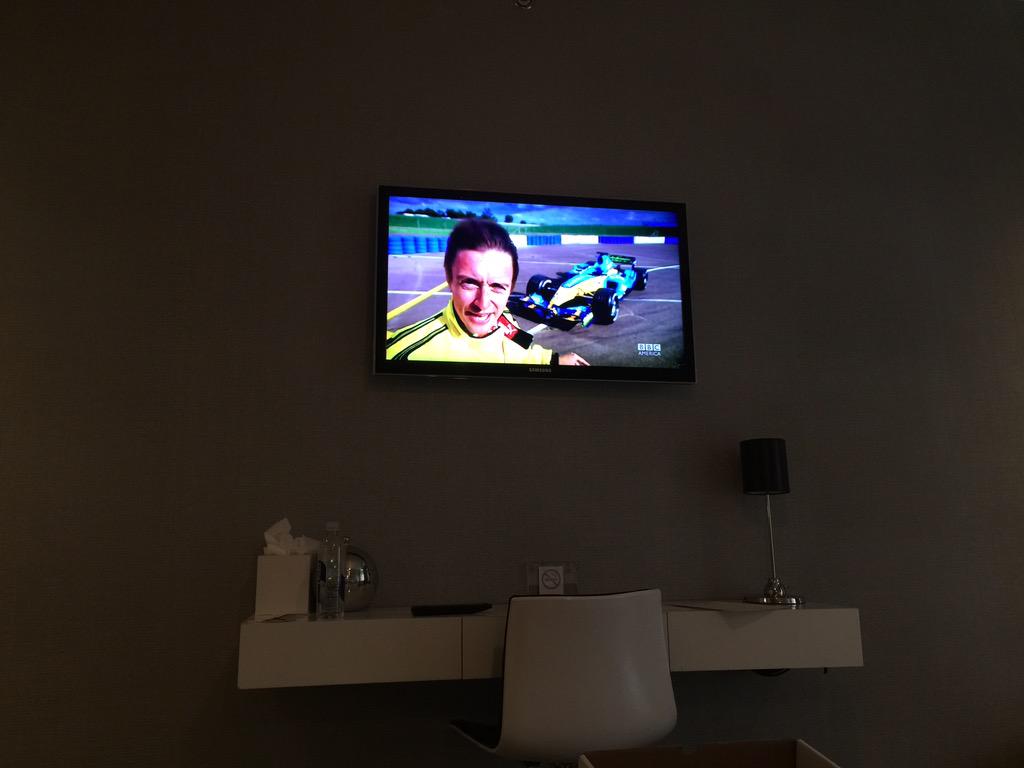GavinFree's tweet photo. My life is littered with coincidence. Arrived at NYC hotel. TV is on and showing an episode of Top Gear I worked on. http://t.co/pu6S7m5Vaz