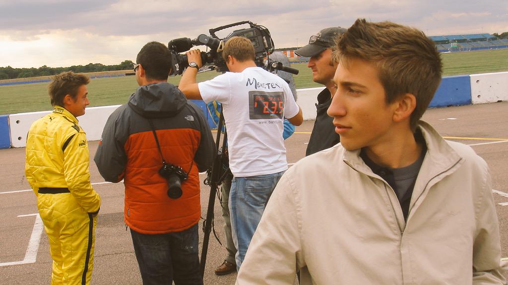 GavinFree's tweet photo. August 2006. I was 18 and took a day off from Waitrose to film @RichardHammond drive an F1 car in slow mo. Good times http://t.co/tiQoVxgpTu