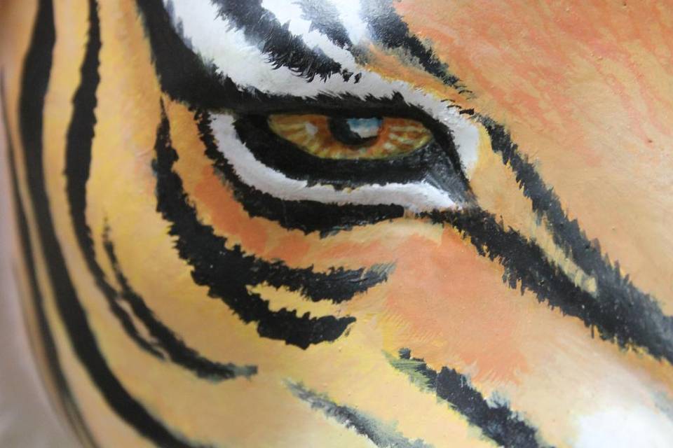newsobserver's tweet photo. Fuquay-Varina's Tigers on Parade public art project to be unveiled Saturday http://t.co/HpF0Zxzqaw http://t.co/x7jtMD3zun