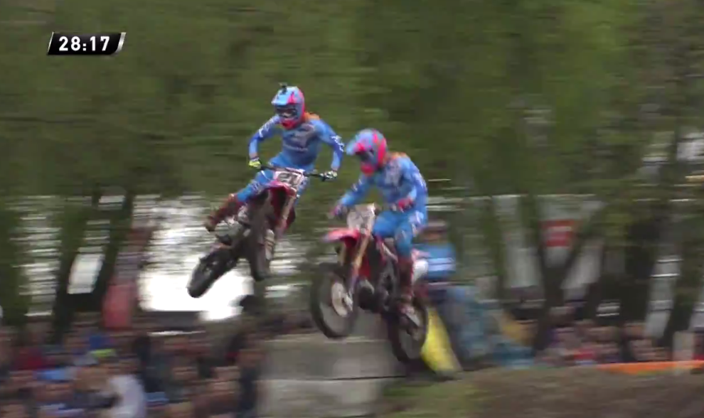 mxgp's tweet photo. WATCH this sweet pass by @GautierPaulin on his teammate @EvgenyBobryshev https://t.co/cGmqpNFQZu http://t.co/Qj1U6QGXrR