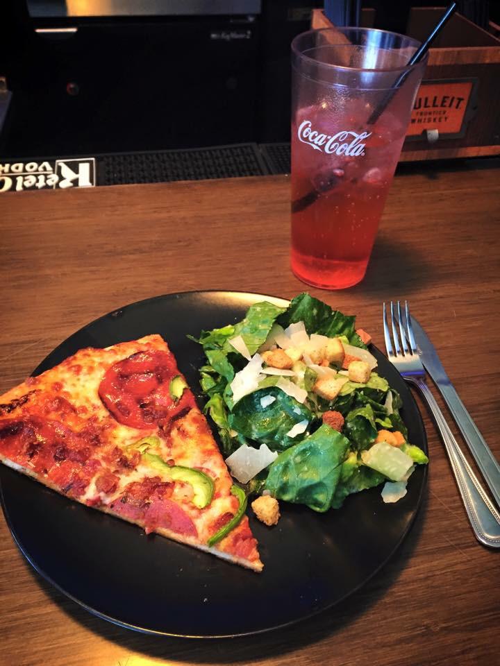 We're changing up our lunch specials! Enjoy a slice of our Signature Pizza of the Day, a side salad &amp; a drink- $7.95!
