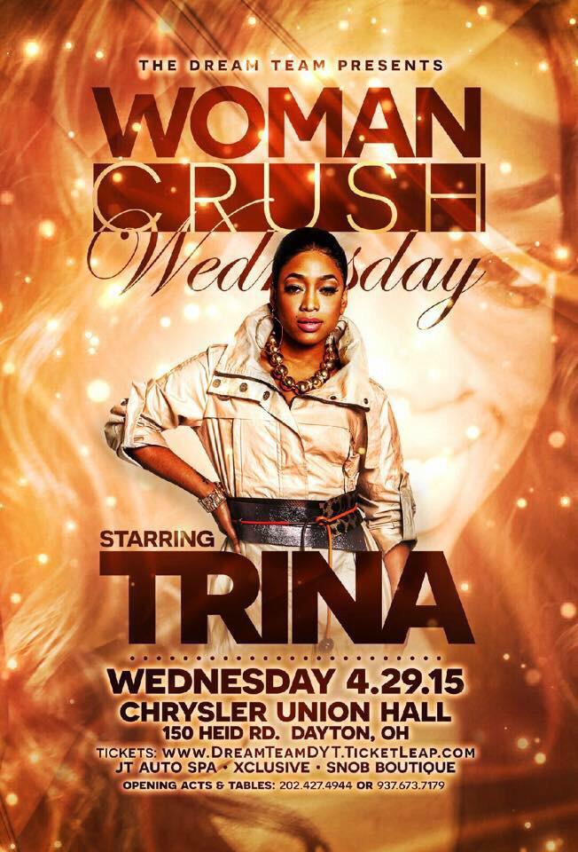 TRINArockstarr's tweet photo. Dayton, OH WEDNESDAY...  LIVE At “Chrysler Union Hall” ‼️‼️‼️‼️🎤 http://t.co/e9n5ahBwWO